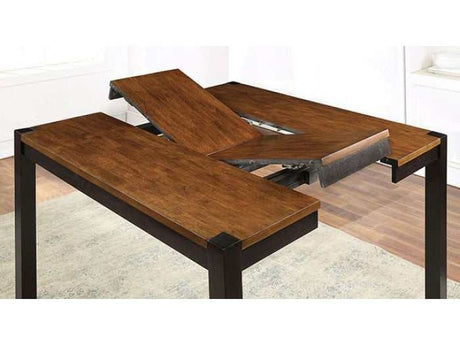 Valdor Dark Oak & Espresso Counter Height Table w/ Leaf - Ornate Home