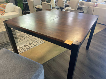 Valdor Dark Oak & Espresso Counter Height Table w/ Leaf - Ornate Home