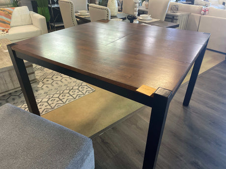 Valdor Dark Oak & Espresso Counter Height Table w/ Leaf - Ornate Home