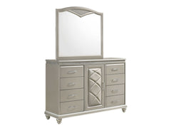Valiant Champagne Silver Bedroom Mirror - Ornate Home