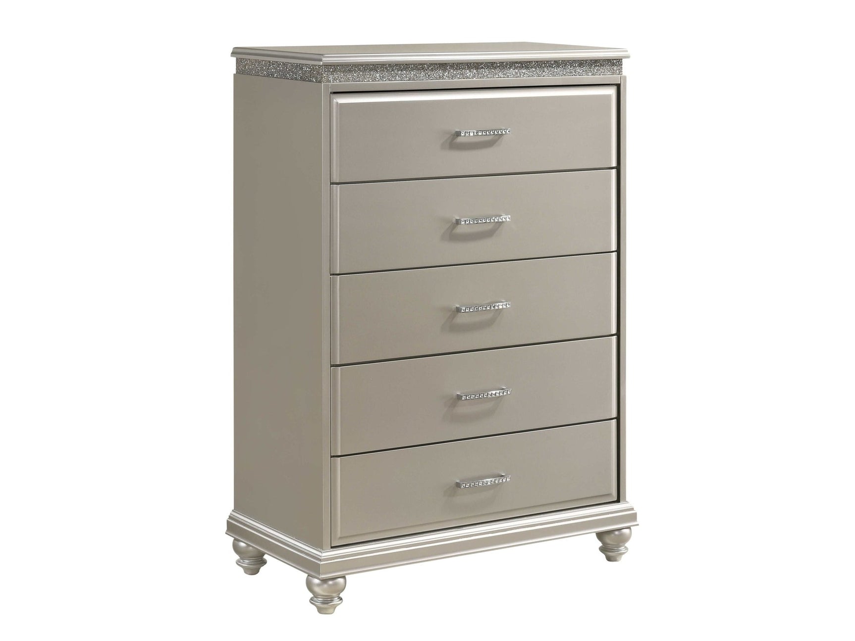 Valiant Champagne Silver Chest - Ornate Home