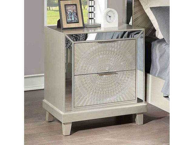 Valletta Champagne Nightstand - Ornate Home