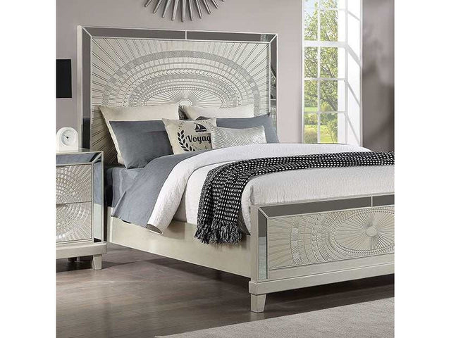 Valletta Champagne Queen Bed - Ornate Home