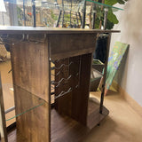 Varo Brown & Black Glass Top Bar Unit - Ornate Home