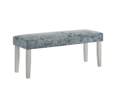 Vela Silver Dining Bench - Ornate Home
