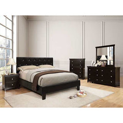 Velen Black Eastern King Bed - Ornate Home