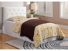 Velen White Twin Bed - Ornate Home