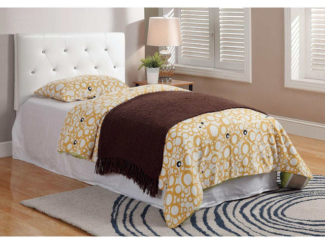 Velen White Twin Bed - Ornate Home