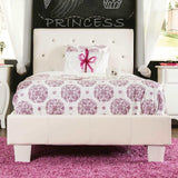 Velen White Twin Bed - Ornate Home
