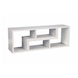 Velma White Convertible TV Console & Bookcase - Ornate Home