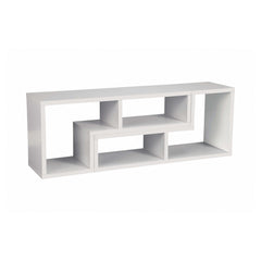 Velma White Convertible TV Console & Bookcase - Ornate Home