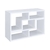 Velma White Convertible TV Console & Bookcase - Ornate Home