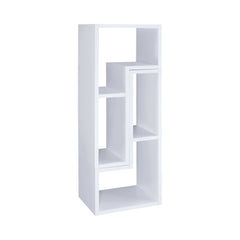 Velma White Convertible TV Console & Bookcase - Ornate Home
