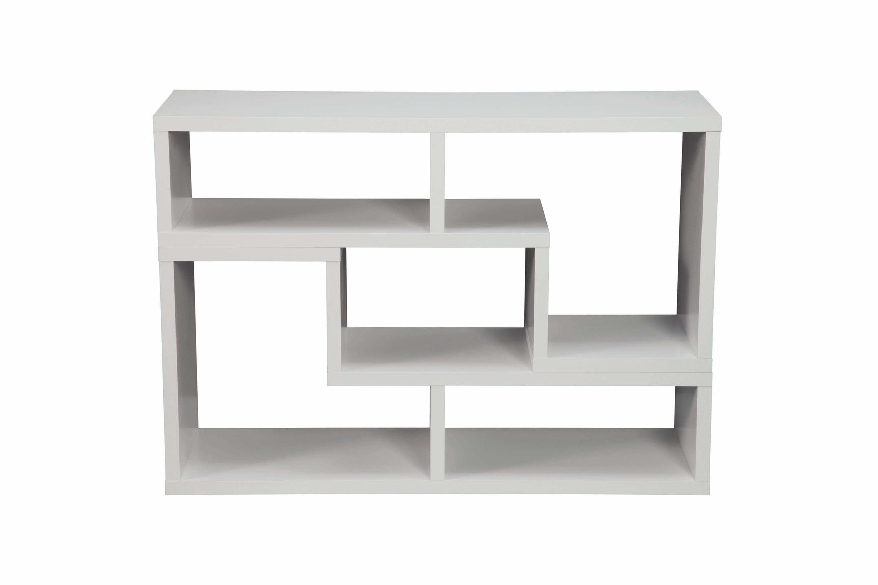 Velma White Convertible TV Console & Bookcase - Ornate Home
