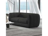 Verdal Black Loveseat - Ornate Home