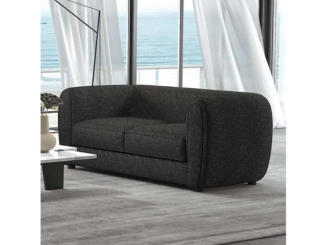 Verdal Black Loveseat - Ornate Home