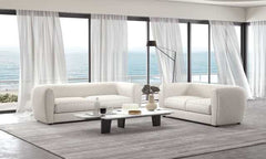 Verdal Off-White Loveseat - Ornate Home