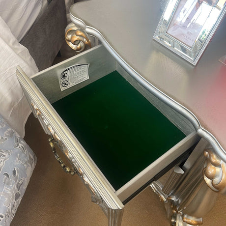 Versailles Antique Platinum Nightstand - Ornate Home