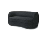Versoix Black Loveseat - Ornate Home
