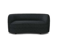 Versoix Black Loveseat - Ornate Home