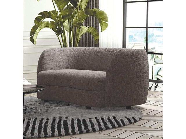 Versoix Charcoal Gray Loveseat - Ornate Home