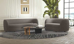 Versoix Charcoal Gray Loveseat - Ornate Home