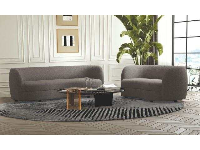 Versoix Charcoal Gray Sofa & Loveseat - Ornate Home