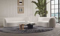 Versoix Off-White Loveseat - Ornate Home