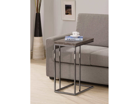 Vesrav Grey & Black Expandable Top Accent Table - Ornate Home