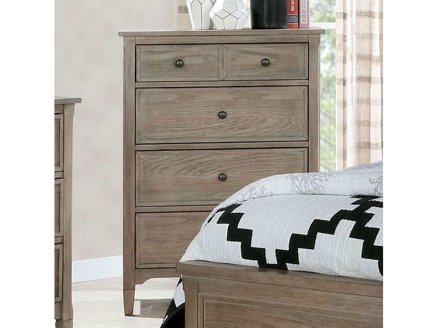 Vevey Wire-Brushed Warm Gray Chest - Ornate Home