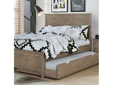 Vevey Wire-Brushed Warm Gray Full Bed - Ornate Home