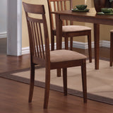 Viaan Chestnut & Tan 5pc Dining Room Set - Ornate Home