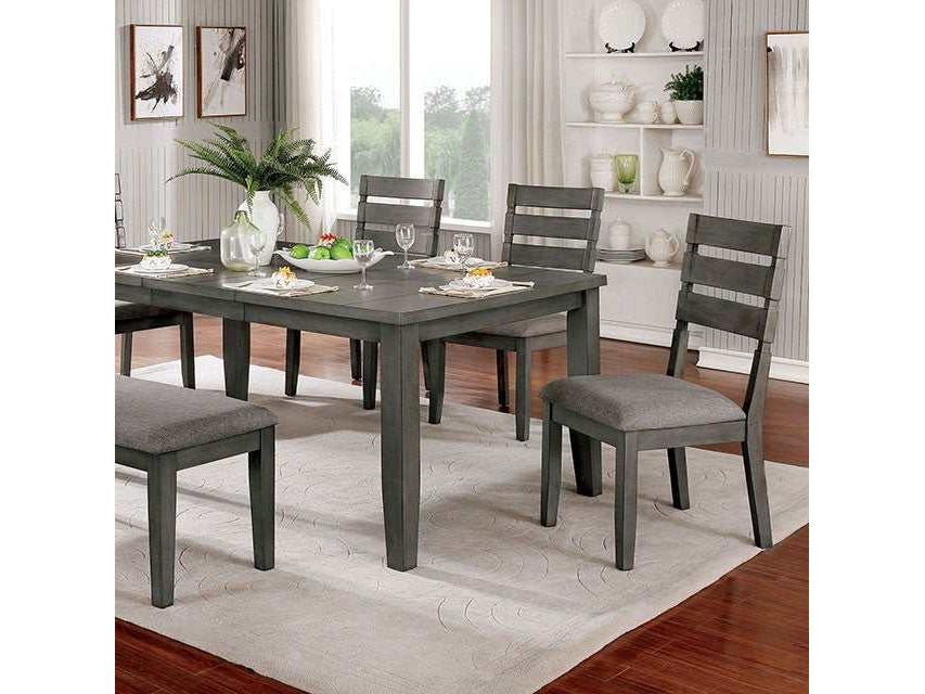 Viana Gray/Light Gray Bench - Ornate Home