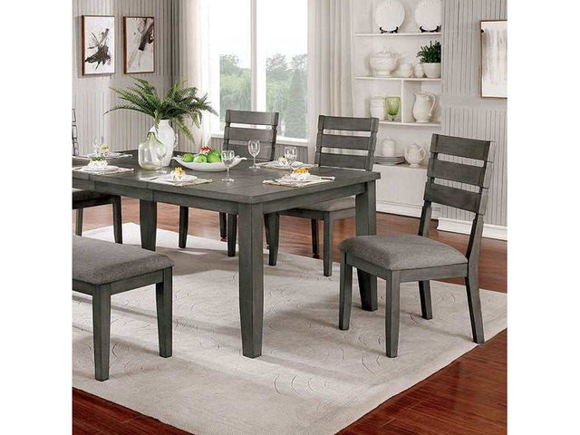 Viana Gray/Light Gray Bench - Ornate Home