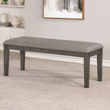 Viana Gray/Light Gray Bench - Ornate Home