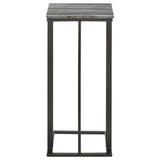 Vicente Grey Marble / Sandy Black Side Table - Ornate Home