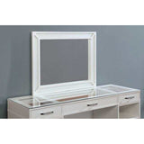 Vickie Luminous White Vanity Set - Ornate Home