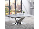 Villarsglane Chrome Coffee Table - Ornate Home
