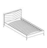 Vivar Beige Twin Bed - Ornate Home