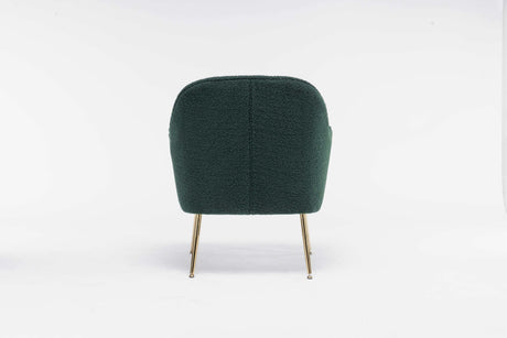 Volta Soft Antique Green Teddy  Accent Chair - Ornate Home