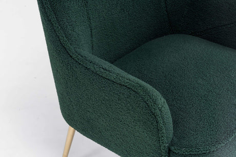 Volta Soft Antique Green Teddy  Accent Chair - Ornate Home