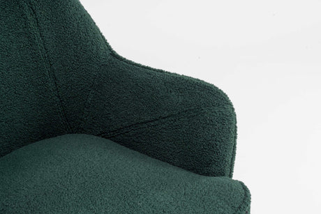 Volta Soft Antique Green Teddy  Accent Chair - Ornate Home