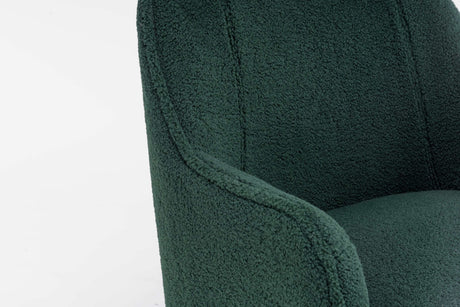 Volta Soft Antique Green Teddy  Accent Chair - Ornate Home