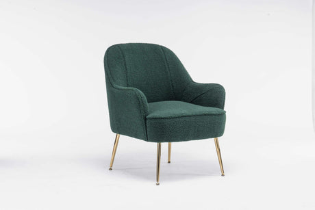 Volta Soft Antique Green Teddy  Accent Chair - Ornate Home