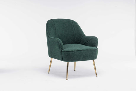 Volta Soft Antique Green Teddy  Accent Chair - Ornate Home