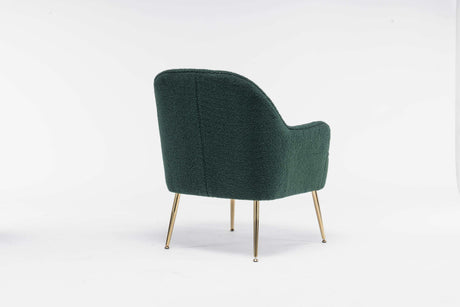 Volta Soft Antique Green Teddy  Accent Chair - Ornate Home