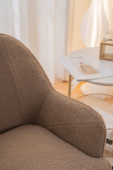 Volta Soft Brown Teddy  Accent Chair - Ornate Home