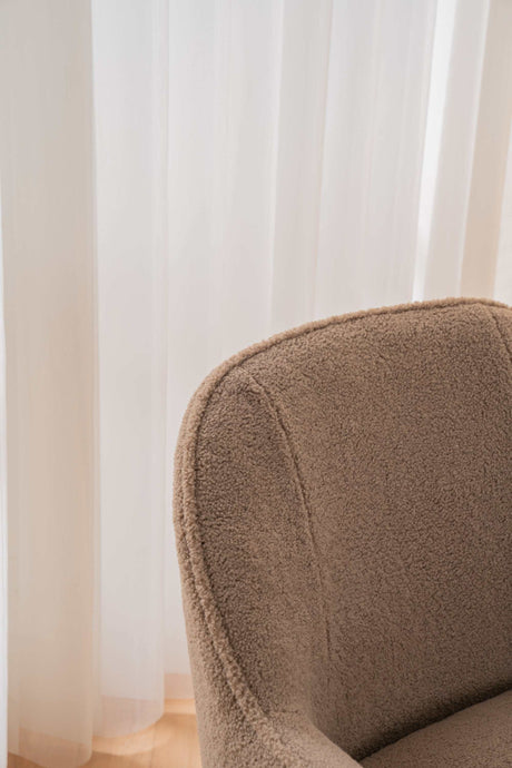 Volta Soft Brown Teddy  Accent Chair - Ornate Home