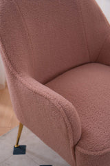 Volta Soft Pink Teddy  Accent Chair - Ornate Home