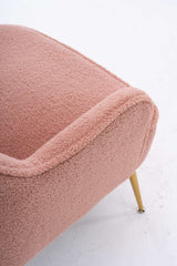 Volta Soft Pink Teddy  Accent Chair - Ornate Home